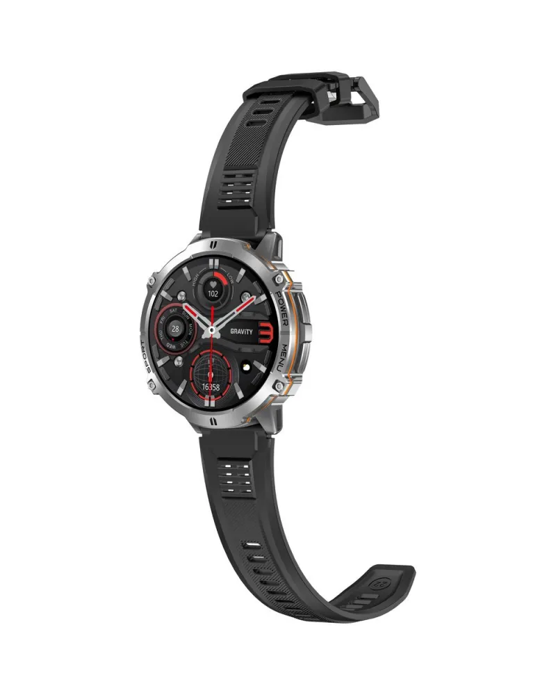 SMARTWATCH MĘSKI GRAVITY GT42-3 - AMOLED, DODATKOWA BRANSOLETA (sg056c)