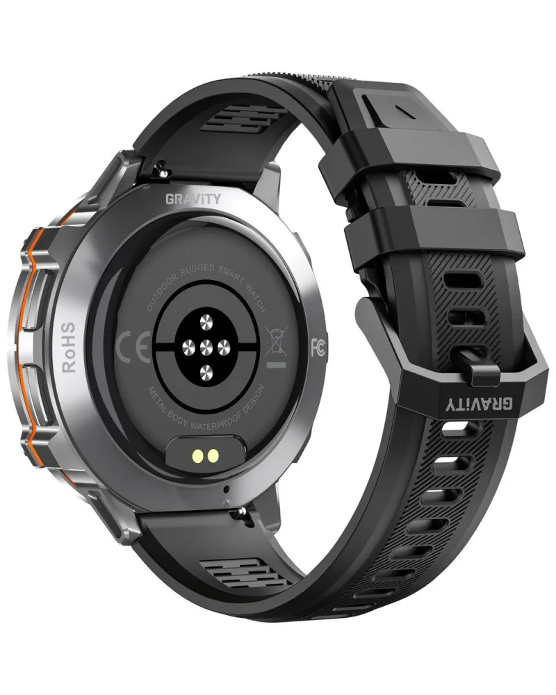 SMARTWATCH MĘSKI GRAVITY GT42-3 - AMOLED, DODATKOWA BRANSOLETA (sg056c)