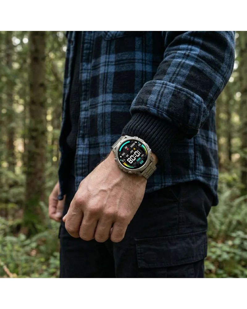 SMARTWATCH MĘSKI GRAVITY GT42-3 - AMOLED, DODATKOWA BRANSOLETA (sg056c)