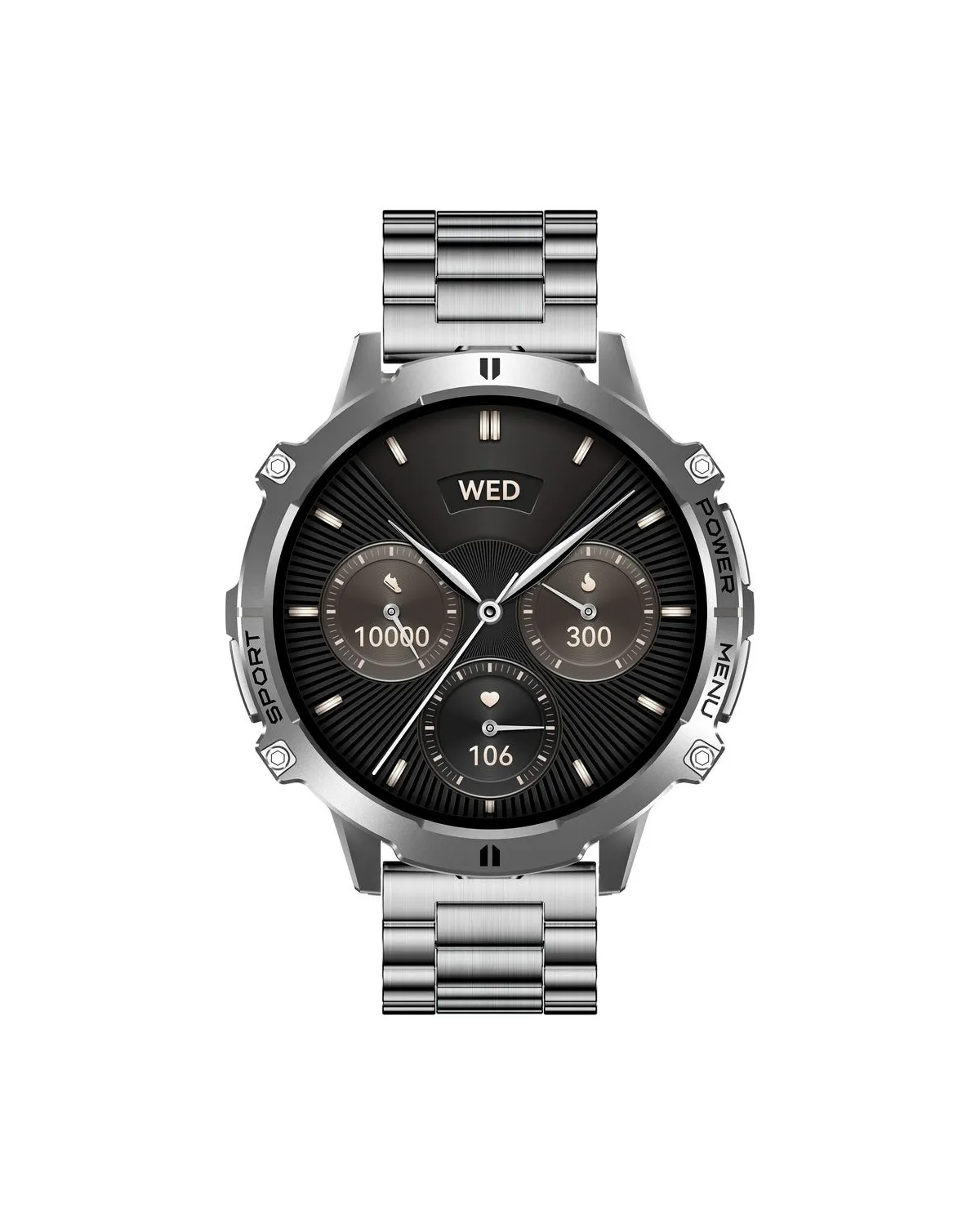 SMARTWATCH MĘSKI GRAVITY GT42-4 - AMOLED, DODATKOWA BRANSOLETA (sg056d)