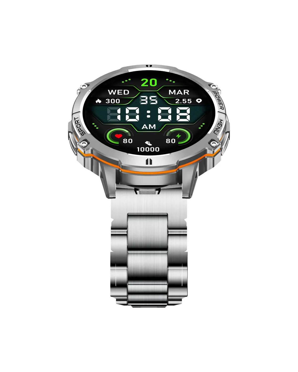 SMARTWATCH MĘSKI GRAVITY GT42-4 - AMOLED, DODATKOWA BRANSOLETA (sg056d)