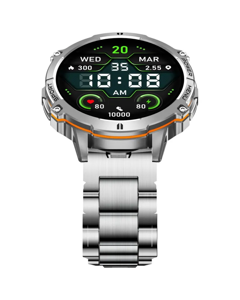 SMARTWATCH MĘSKI GRAVITY GT42-4 - AMOLED, DODATKOWA BRANSOLETA (sg056d)