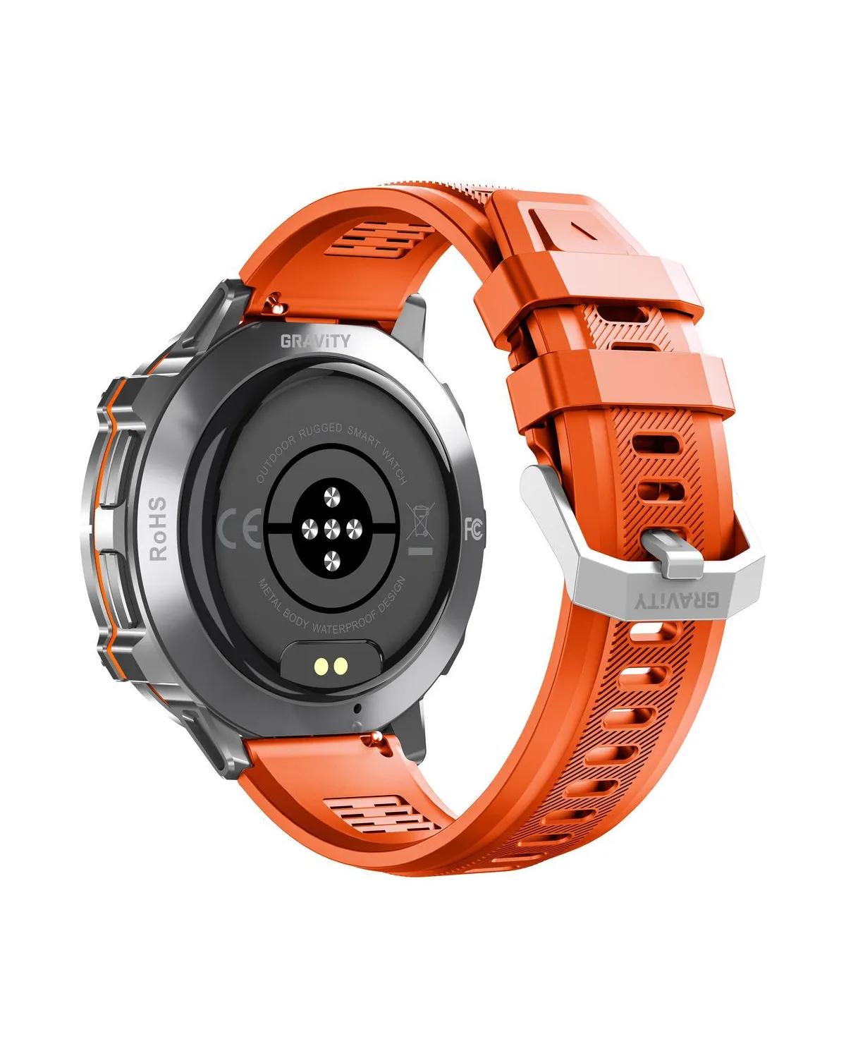 SMARTWATCH MĘSKI GRAVITY GT42-4 - AMOLED, DODATKOWA BRANSOLETA (sg056d)