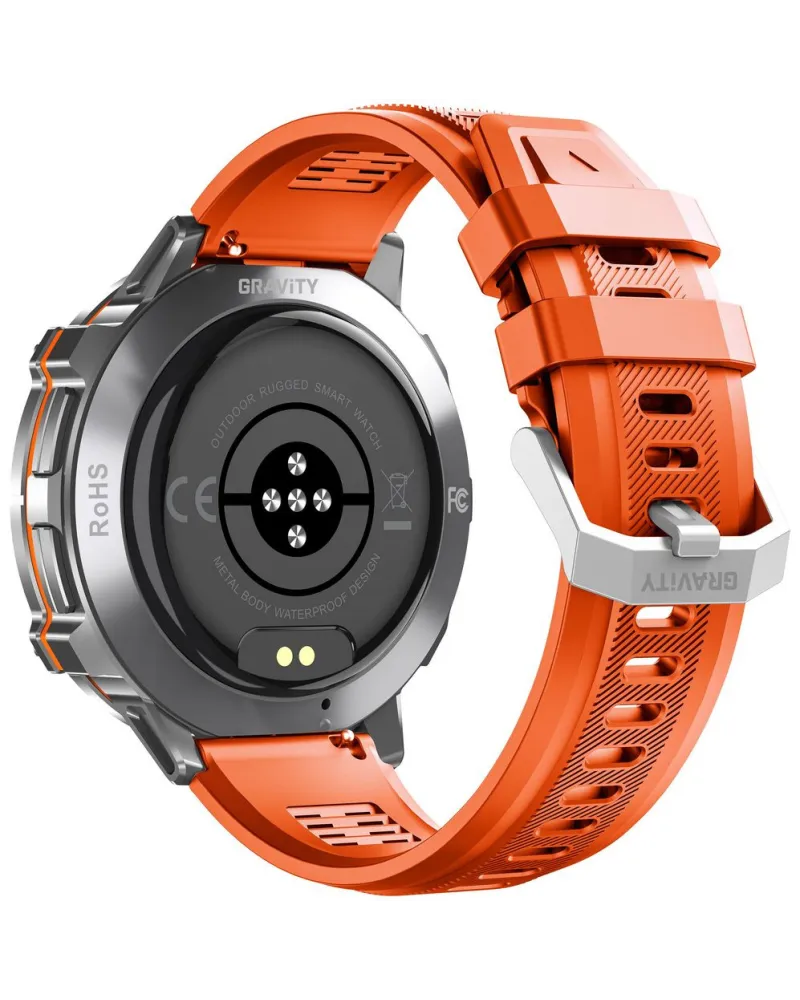 SMARTWATCH MĘSKI GRAVITY GT42-4 - AMOLED, DODATKOWA BRANSOLETA (sg056d)