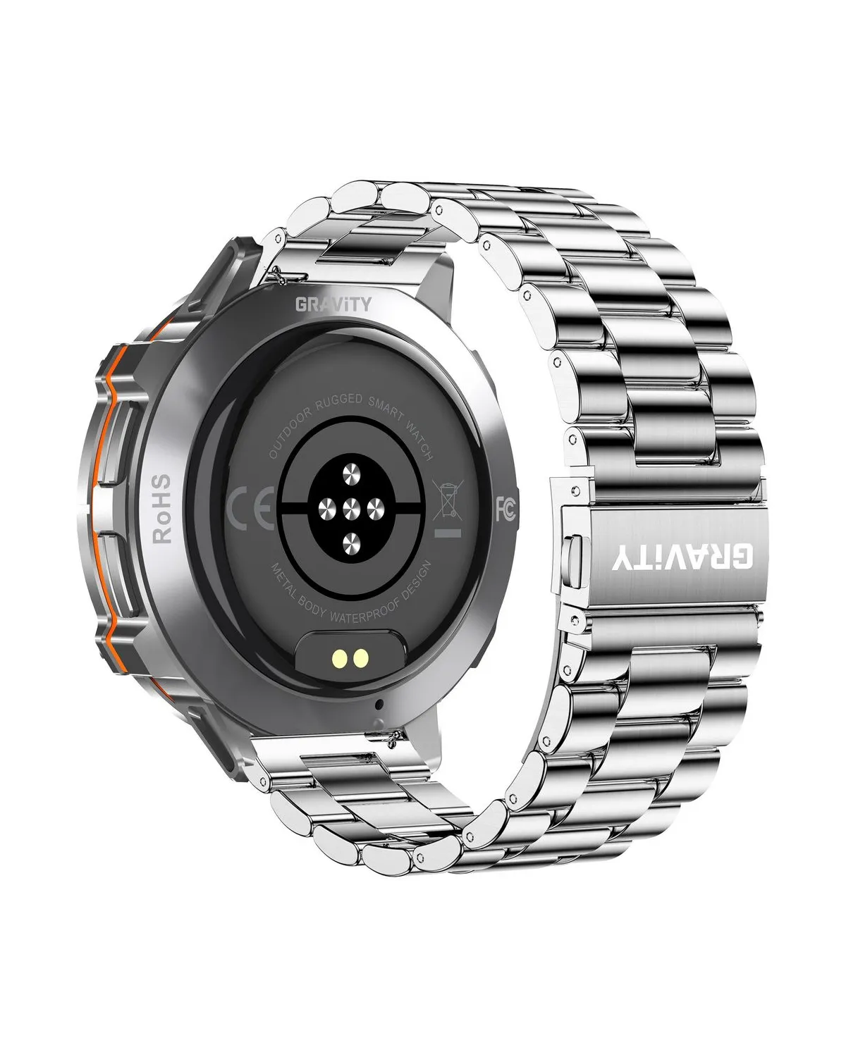 SMARTWATCH MĘSKI GRAVITY GT42-4 - AMOLED, DODATKOWA BRANSOLETA (sg056d)