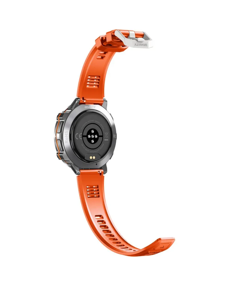 SMARTWATCH MĘSKI GRAVITY GT42-4 - AMOLED, DODATKOWA BRANSOLETA (sg056d)