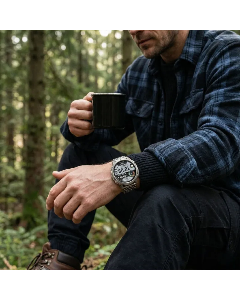 SMARTWATCH MĘSKI GRAVITY GT42-4 - AMOLED, DODATKOWA BRANSOLETA (sg056d)