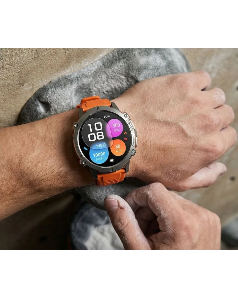 SMARTWATCH MĘSKI GRAVITY GT42-4 - AMOLED, DODATKOWA BRANSOLETA (sg056d)