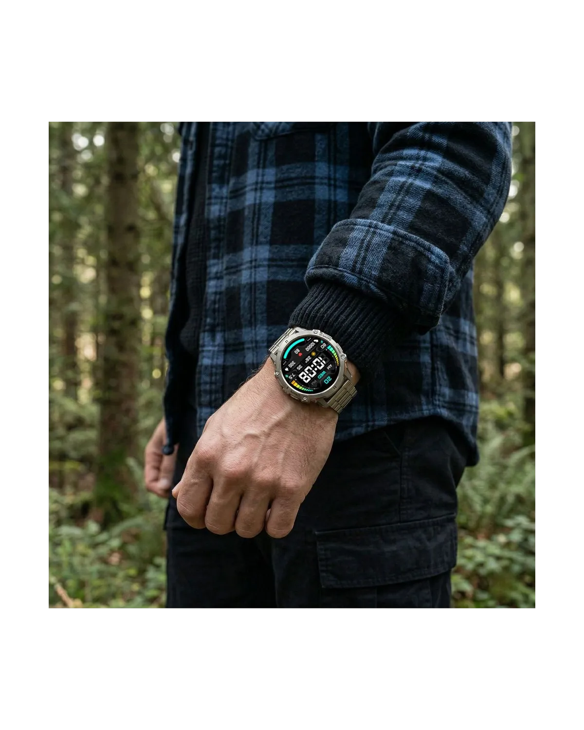 SMARTWATCH MĘSKI GRAVITY GT42-4 - AMOLED, DODATKOWA BRANSOLETA (sg056d)