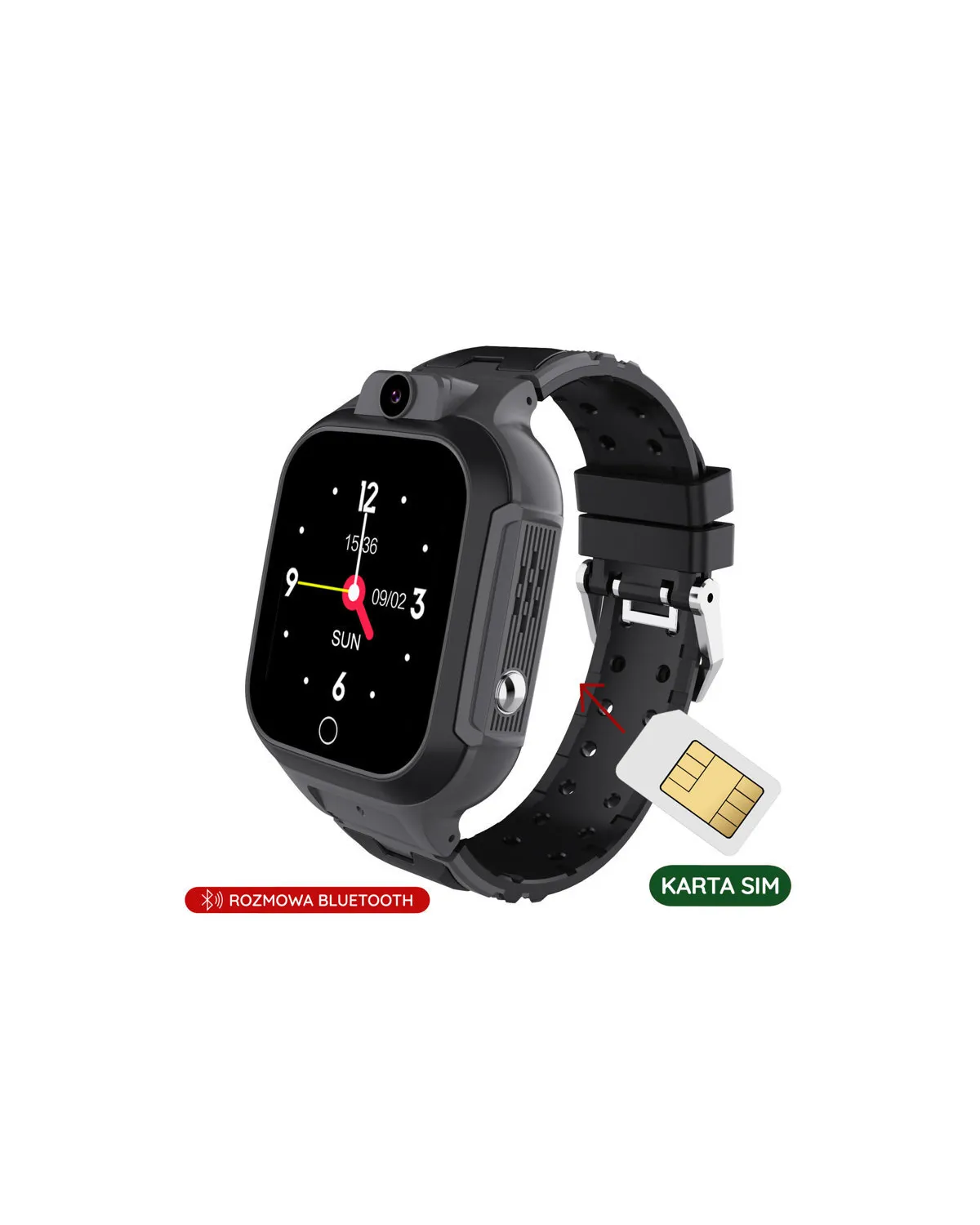 SMARTWATCH DZIECIĘCY PACIFIC 33-1 KIDS - black (sy029a)