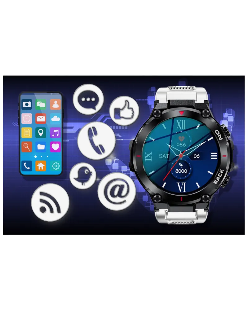 SMARTWATCH MĘSKI GRAVITY GT8-6 - z GPS (sg017f)