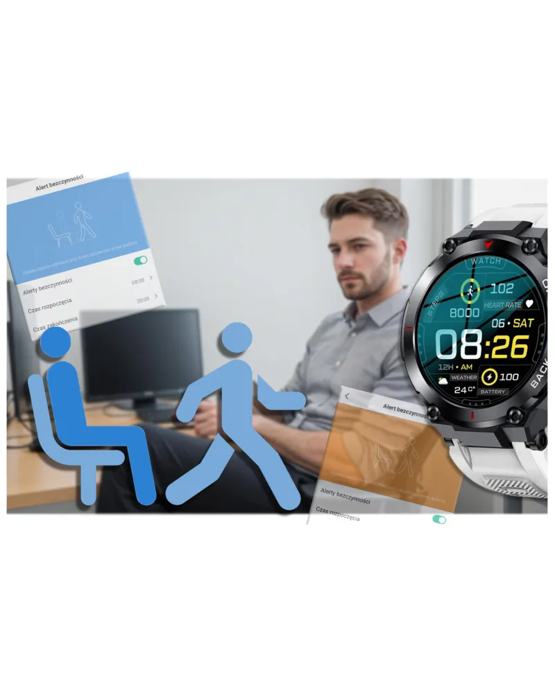 SMARTWATCH MĘSKI GRAVITY GT8-6 - z GPS (sg017f)