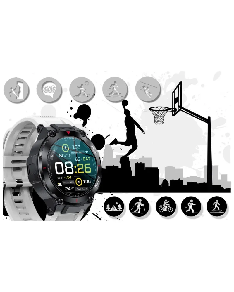 SMARTWATCH MĘSKI GRAVITY GT8-6 - z GPS (sg017f)