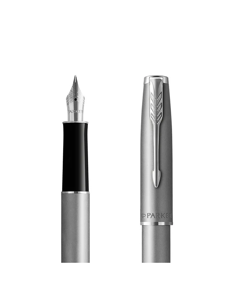 Pi&oacute;ro wieczne Parker Sonnet Sand Blasted Metal Stalowe (2146873)