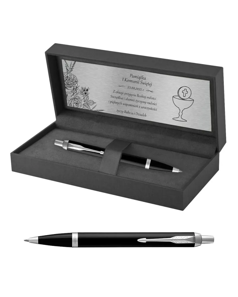 Długopis Parker IM Czarny Matowy CT w Pudełku z Grawerem (2143632/1) Długopis Parker IM Czarny Matowy CT w Pudełku z Grawerem (2143632/1)