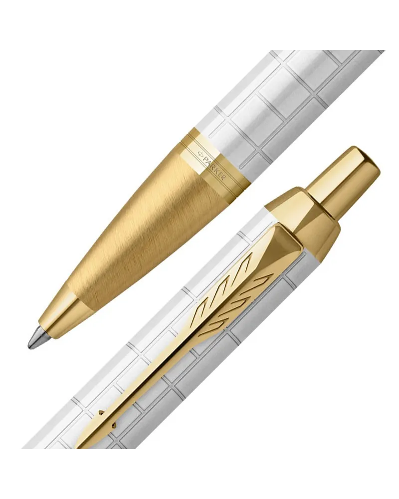 Długopis Parker IM Premium Perłowy GT w Pudełku z Grawerem (2143643/1)