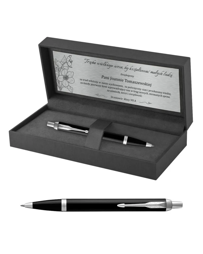 Długopis Parker IM Czarny Matowy CT w Pudełku z Grawerem (2143632/2) Długopis Parker IM Czarny Matowy CT w Pudełku z Grawerem (2143632/2)