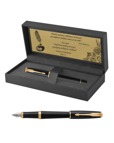 Pi&oacute;ro wieczne Parker Urban Muted Black GT w Pudełku z Grawerem (1931601/1)