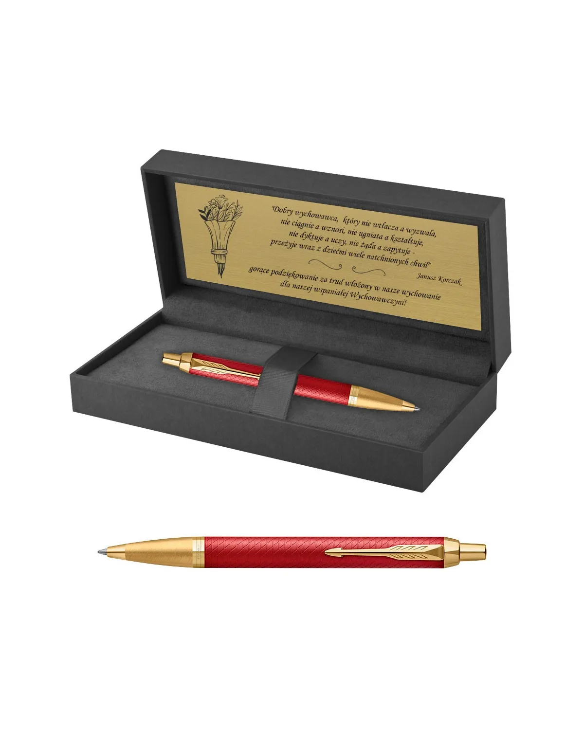 Długopis Parker IM Premium Czerwony GT w Pudełku z Grawerem (2143644/1) Długopis Parker IM Premium Czerwony GT w Pudełku z Grawerem (2143644/1)