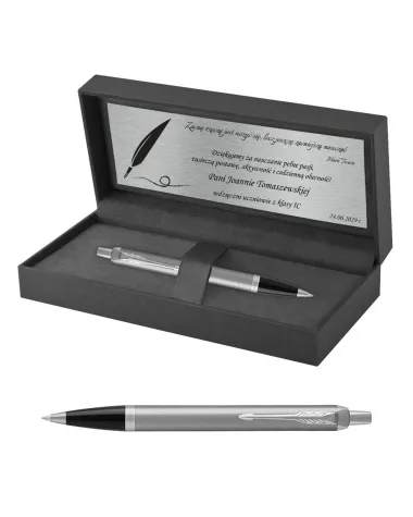 Długopis Parker IM Stainless Steel CT w Pudełku z Grawerem (2143631/1)