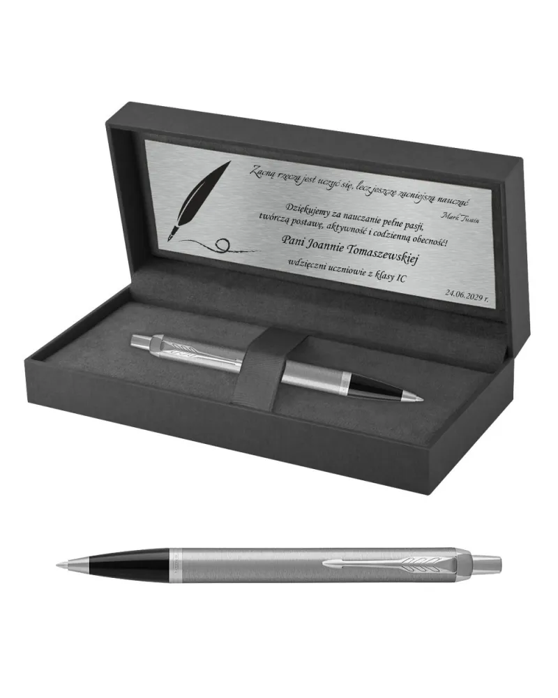 Długopis Parker IM Stainless Steel CT w Pudełku z Grawerem (2143631/1) Długopis Parker IM Stainless Steel CT w Pudełku z Grawerem (2143631/1)