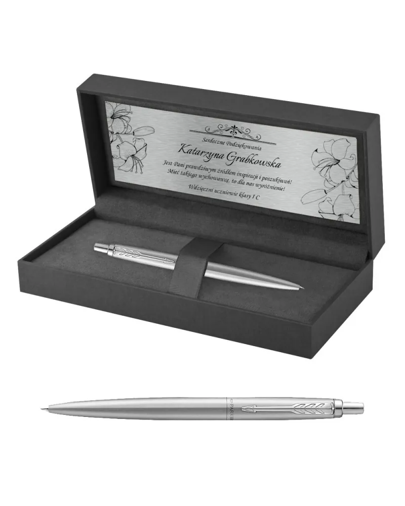 Długopis Parker Jotter XL Monochrome Srebrny w Pudełku z Grawerem (2122756/1) Długopis Parker Jotter XL Monochrome Srebrny w Pudełku z Grawerem (2122756/1)