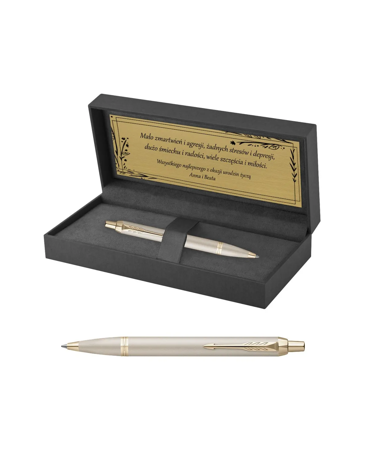 Długopis Parker IM Professionals Monochrome Champagne w Pudełku z Grawerem (2172956/1) Długopis Parker IM Professionals Monochrome Champagne w Pudełku z Grawerem (2172956/1)