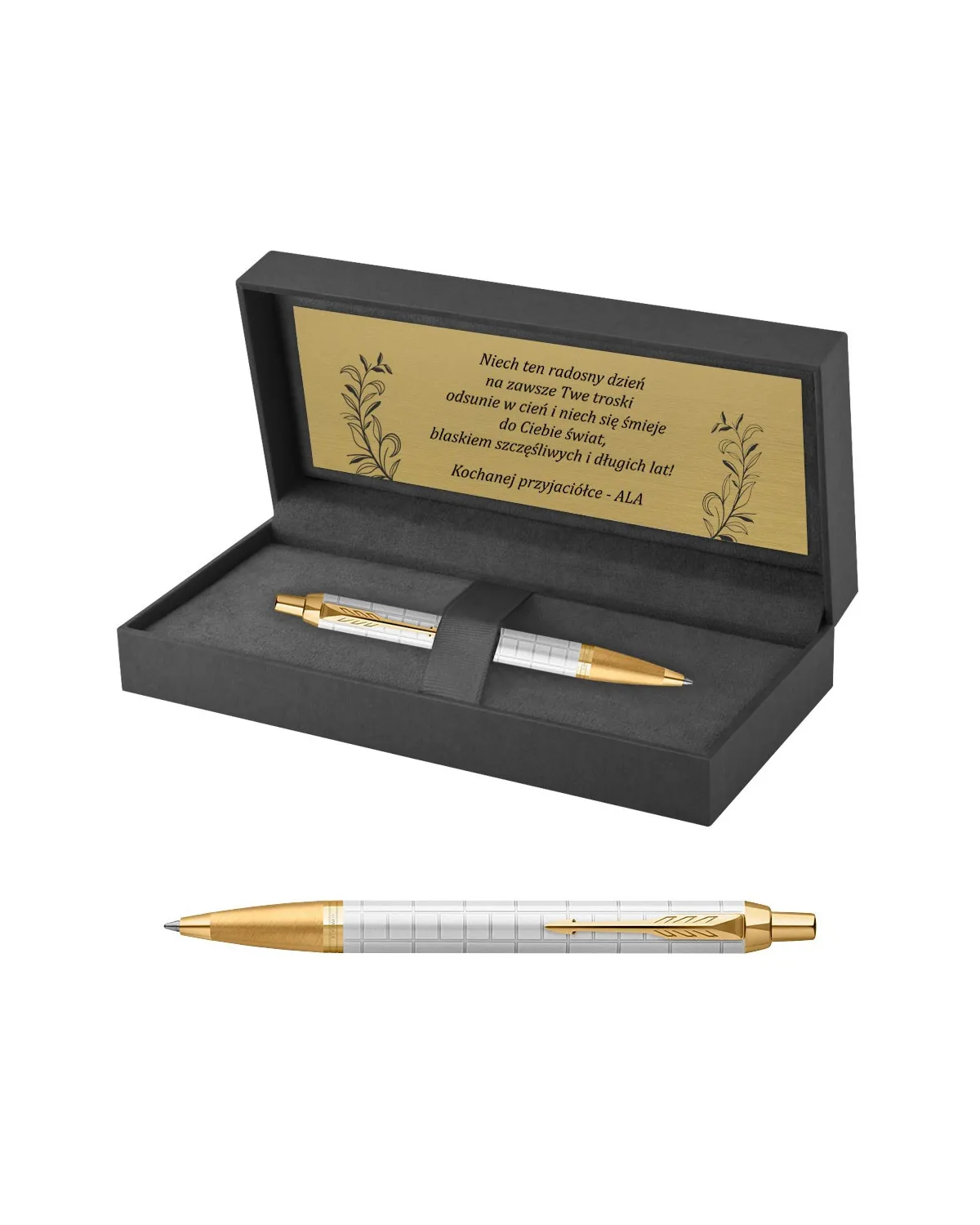 Długopis Parker IM Premium Perłowy GT w Pudełku z Grawerem (2143643/2) Długopis Parker IM Premium Perłowy GT w Pudełku z Grawerem (2143643/2)