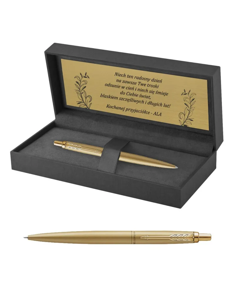 Długopis Parker Jotter XL Monochrome Gold w Pudełku z Grawerem (2122754/1) Długopis Parker Jotter XL Monochrome Gold w Pudełku z Grawerem (2122754/1)