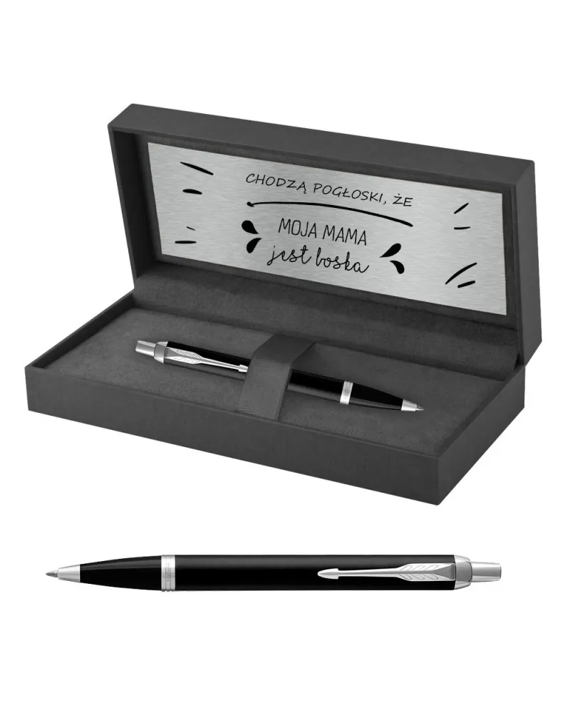 Długopis Parker IM Czarny Matowy CT w Pudełku z Grawerem (2143632/7) Długopis Parker IM Czarny Matowy CT w Pudełku z Grawerem (2143632/7)