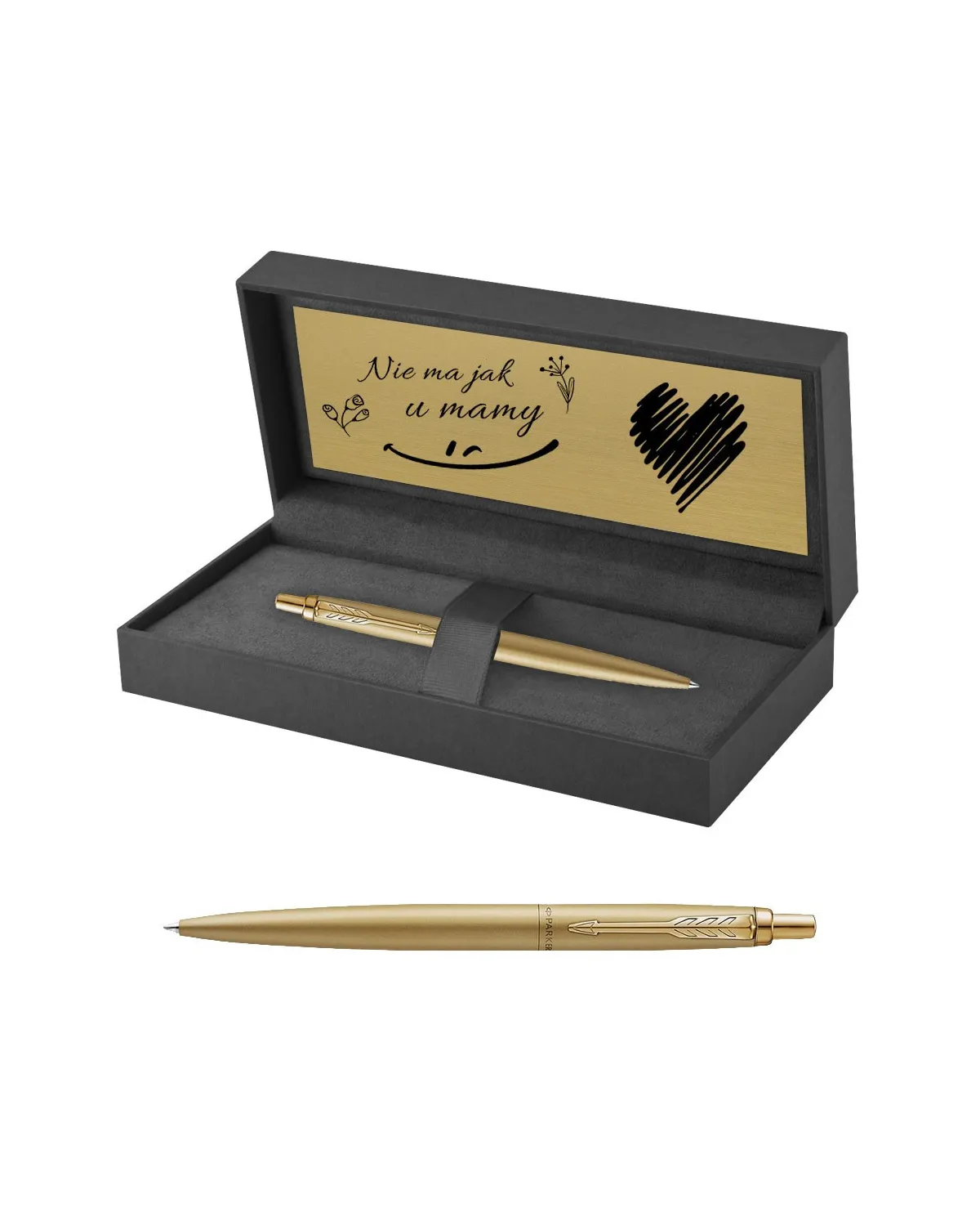 Długopis Parker Jotter XL Monochrome Gold w Pudełku z Grawerem (2122754/2) Długopis Parker Jotter XL Monochrome Gold w Pudełku z Grawerem (2122754/2)