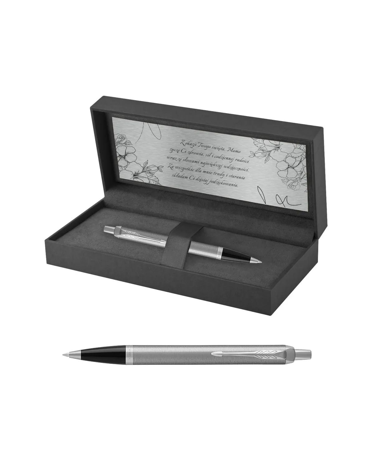 Długopis Parker IM Stainless Steel CT w Pudełku z Grawerem (2143631/2) Długopis Parker IM Stainless Steel CT w Pudełku z Grawerem (2143631/2)