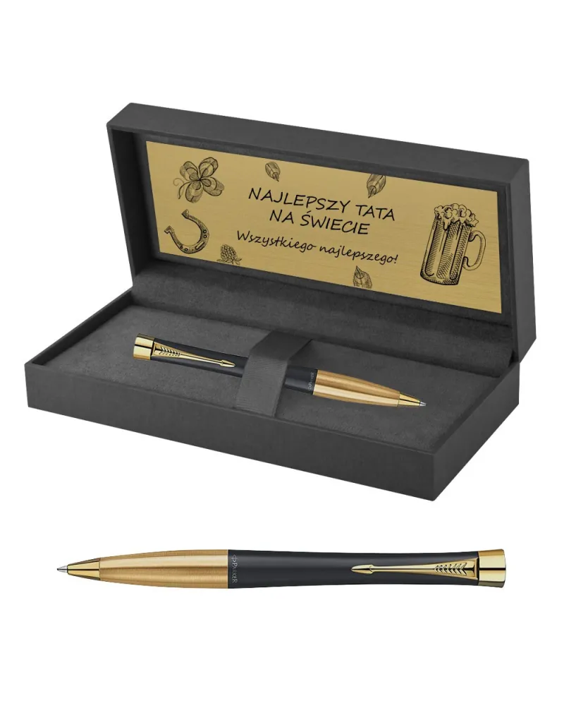 Długopis Parker Urban Czarny Matowy GT w Pudełku z Grawerem (2143640/4) Długopis Parker Urban Czarny Matowy GT w Pudełku z Grawerem (2143640/4)