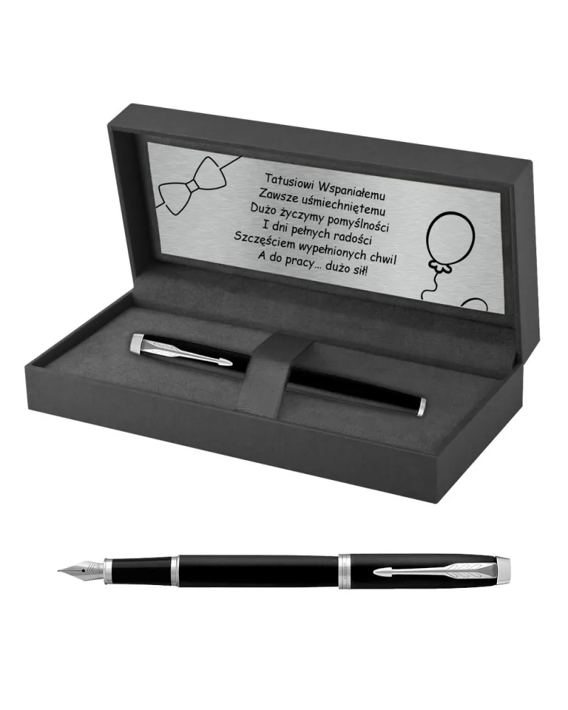 Pióro wieczne Parker IM Czarne matowe CT w Pudełku z Grawerem (2143637/2) Pióro wieczne Parker IM Czarne matowe CT w Pudełku z Grawerem (2143637/2)