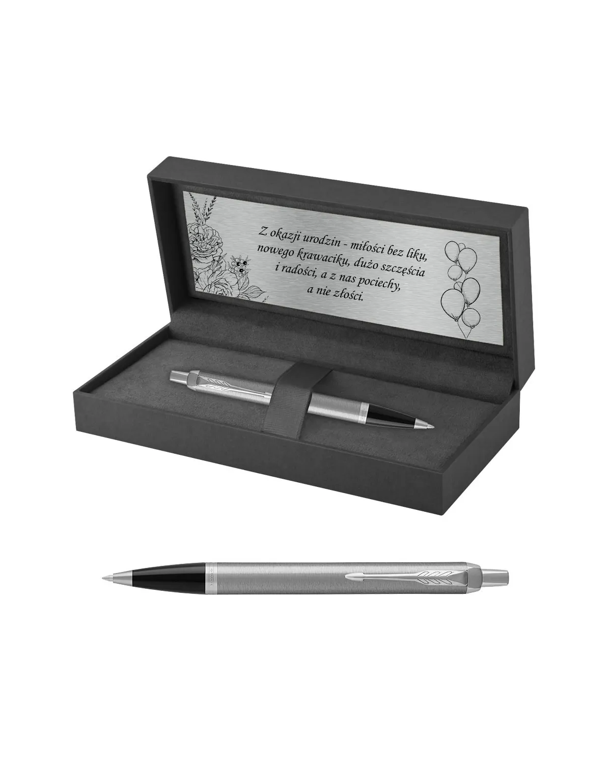 Długopis Parker IM Stainless Steel CT w Pudełku z Grawerem (2143631/4) Długopis Parker IM Stainless Steel CT w Pudełku z Grawerem (2143631/4)