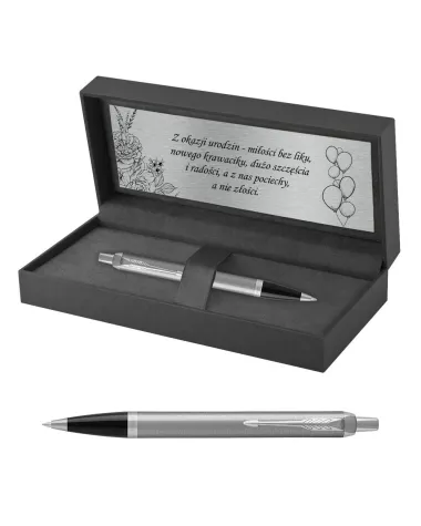 Długopis Parker IM Stainless Steel CT w Pudełku z Grawerem (2143631/4)