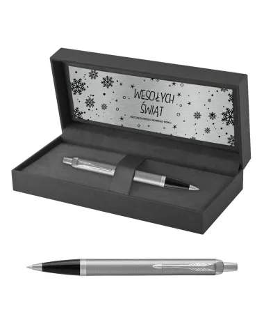 Długopis Parker IM Stainless Steel CT w Pudełku z Grawerem (2143631/7)
