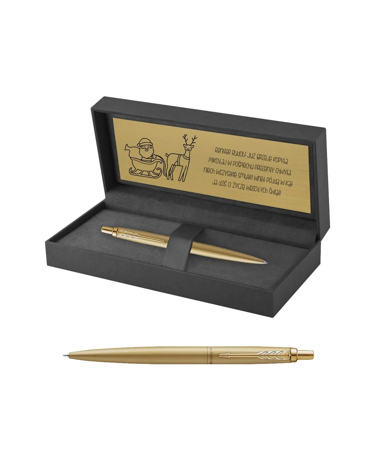 Długopis Parker Jotter XL Monochrome Gold w Pudełku z Grawerem (2122754/3)