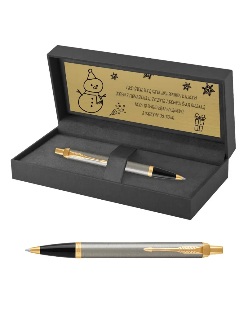 Długopis Parker IM Brushed Metal GT w Pudełku z Grawerem (1931670/3) Długopis Parker IM Brushed Metal GT w Pudełku z Grawerem (1931670/3)