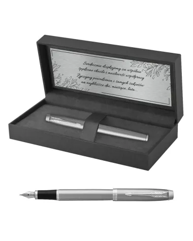 Pi&oacute;ro wieczne Parker IM Stainless Steel CT w Pudełku z Grawerem (2143635/5)