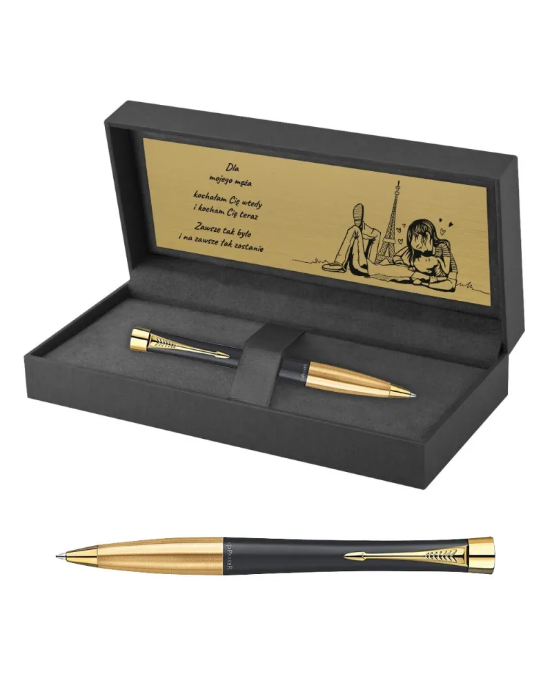 Długopis Parker Urban Czarny Matowy GT w Pudełku z Grawerem (2143640/11) Długopis Parker Urban Czarny Matowy GT w Pudełku z Grawerem (2143640/11)