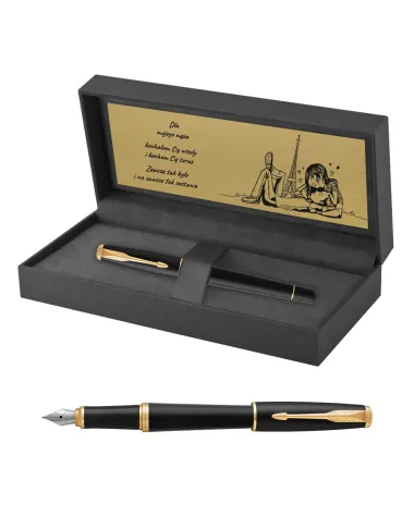 Pi&oacute;ro wieczne Parker Urban Muted Black GT w Pudełku z Grawerem (1931601/7)