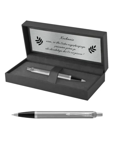 Długopis Parker IM Stainless Steel CT w Pudełku z Grawerem (2143631/13)
