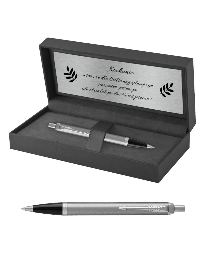 Długopis Parker IM Stainless Steel CT w Pudełku z Grawerem (2143631/13) Długopis Parker IM Stainless Steel CT w Pudełku z Grawerem (2143631/13)