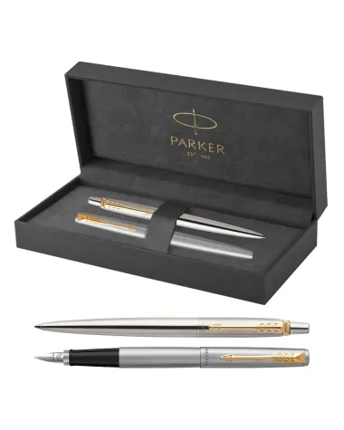 Długopis + Pi&oacute;ro Wieczne Parker Jotter Stalowe GT (1953182/1)