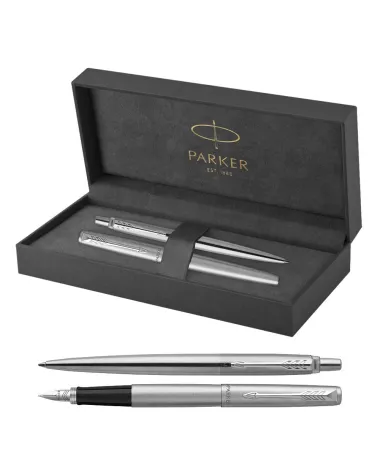 Długopis + Pi&oacute;ro Wieczne Parker Jotter Stalowe CT (1953170/1)