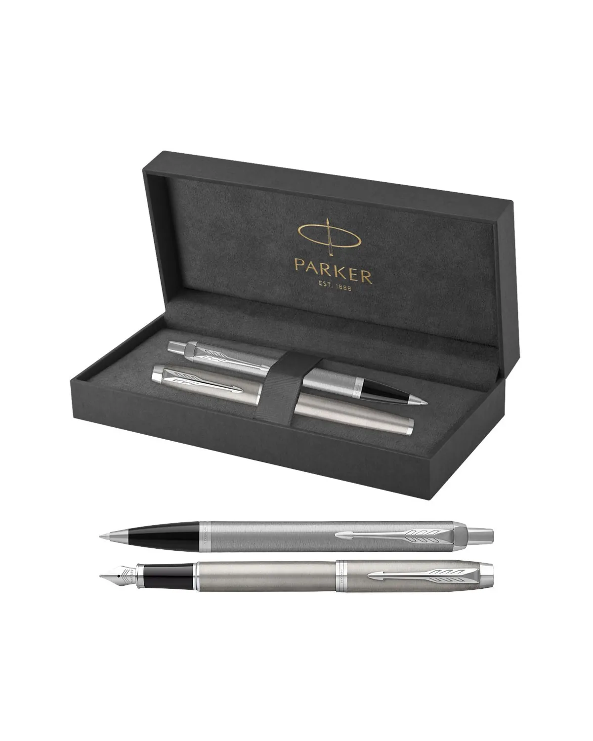 Długopis + Pióro Parker IM Stainless Steel CT (2143631/15) Długopis + Pióro Parker IM Stainless Steel CT (2143631/15)