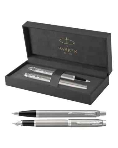 Długopis + Pi&oacute;ro Parker IM Stainless Steel CT (2143631/15)