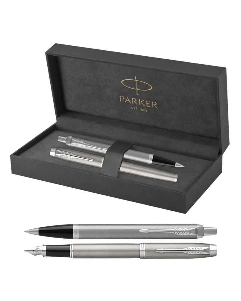 Długopis + Pióro Parker IM Stainless Steel CT (2143631/15) Długopis + Pióro Parker IM Stainless Steel CT (2143631/15)
