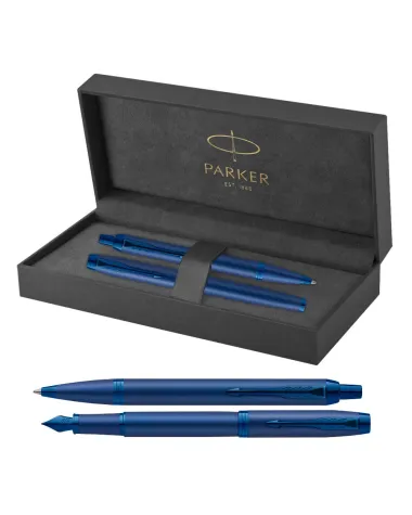 Długopis + Pióro Parker IM Professionals Monochrome Blue (2172966/1)